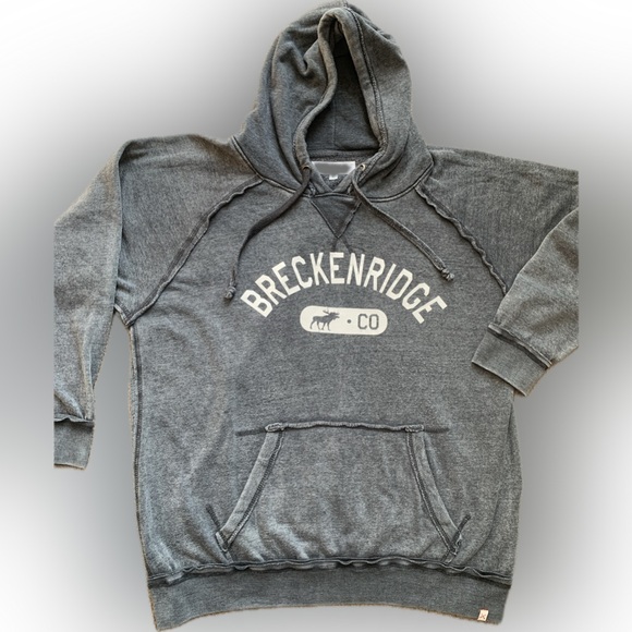 Breckenridge 🏂 CO ⛷️ gray or grey hoodie, large Great gift idea - Picture 1 of 4